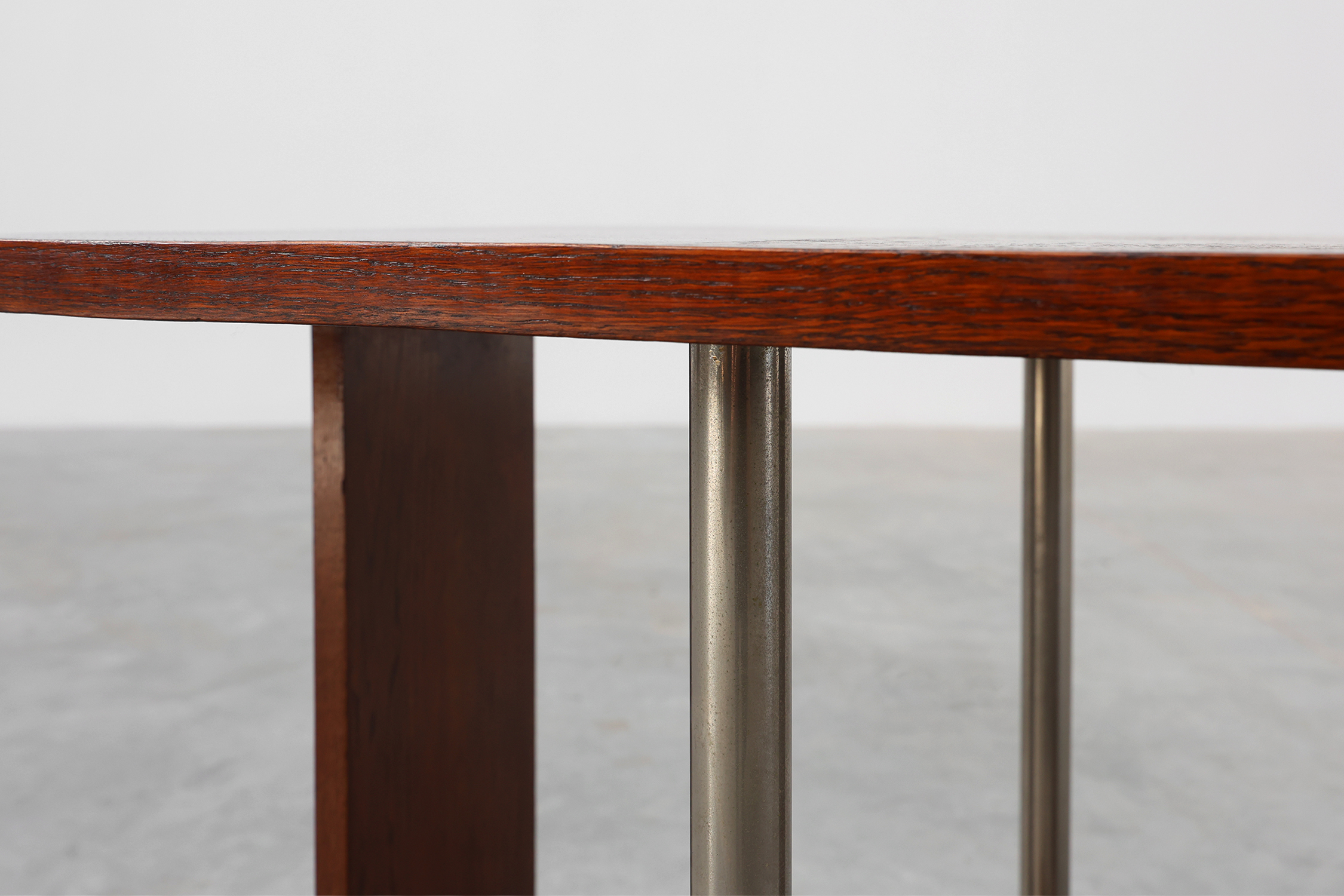 Art Deco square side table in oak veneer, France ca. 1925thumbnail